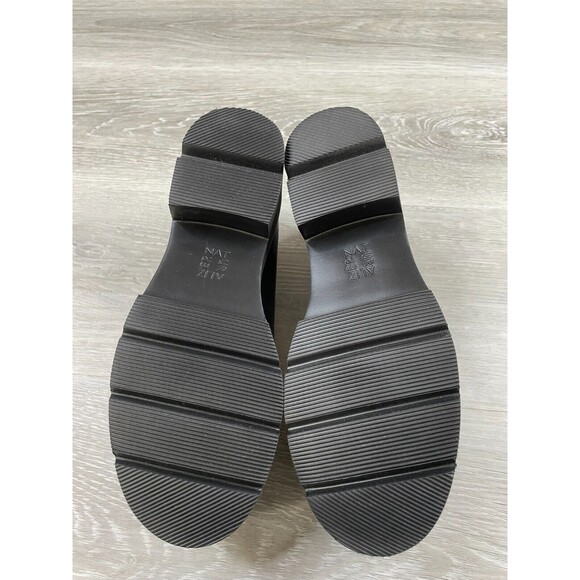 Naturalizer Darry 2 Women's 7M Black Leoperd Print Suede Leather Chunky Loafer - Picture 6 of 12